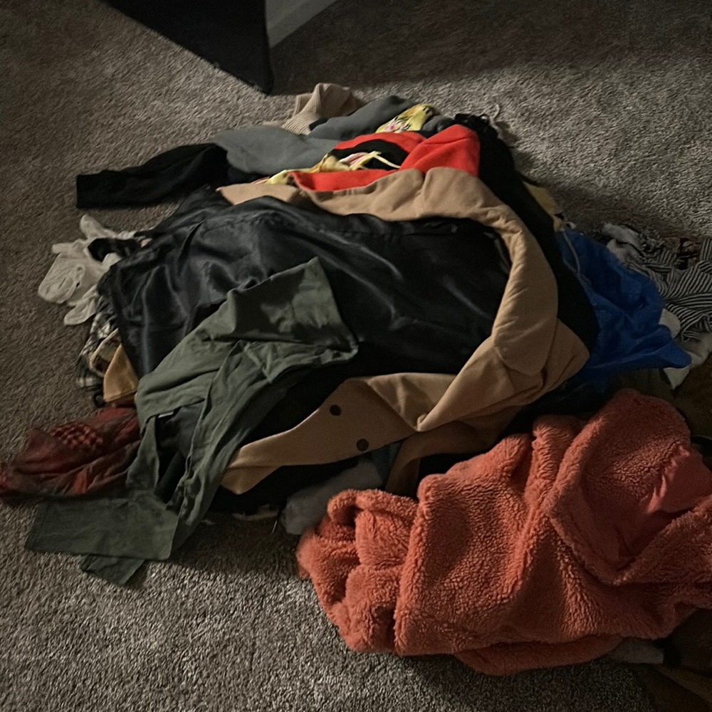 Pile of clothes / woman’s / all colors/ some medium some large